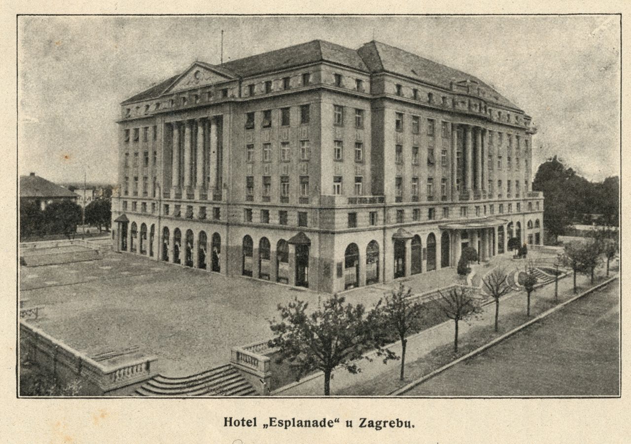 Hotel Esplanade, Starčevićev trg - Mihanovićeva ulica, izgled nakon otvorenja 1926. godine